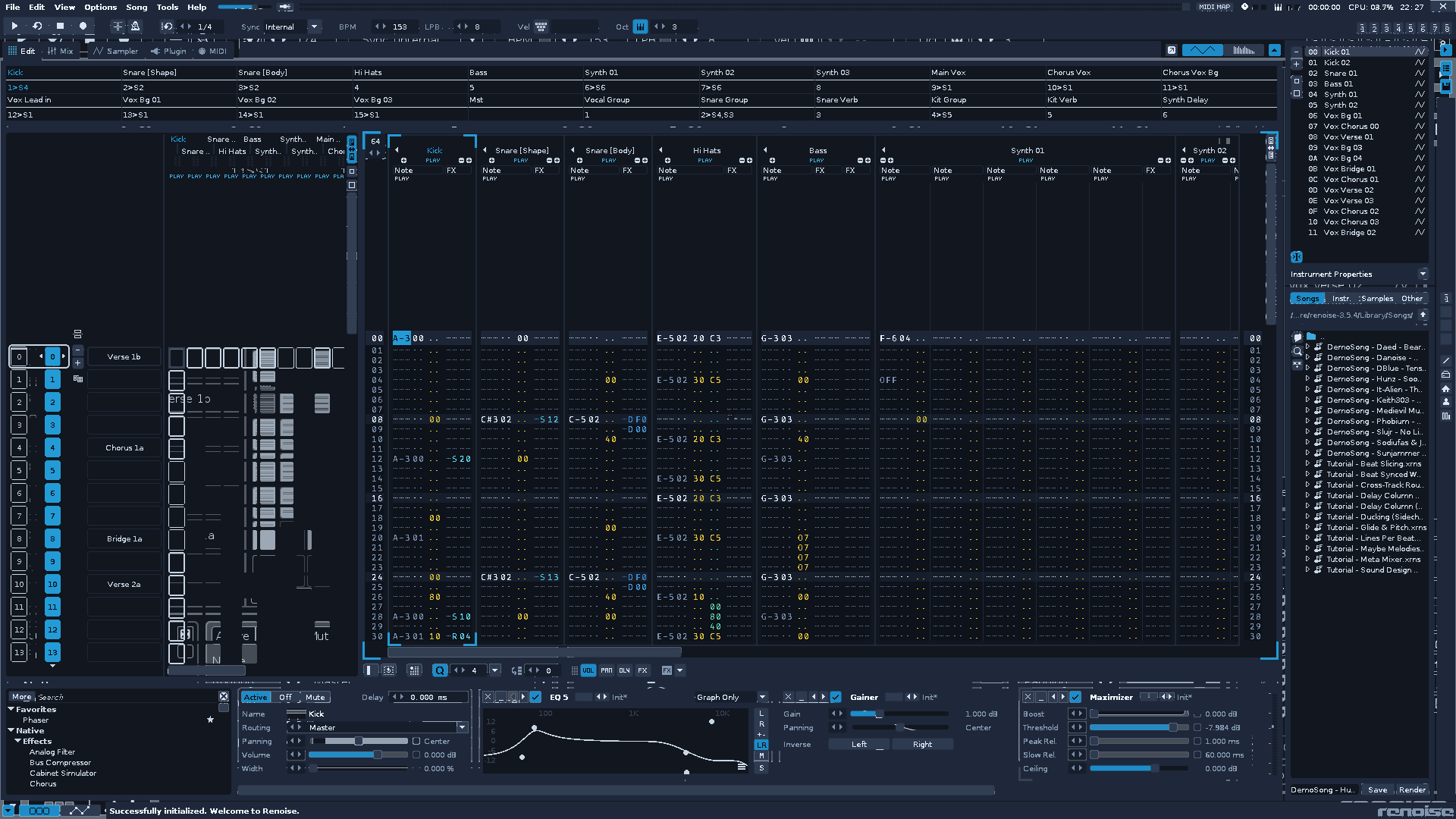 Pattern Editor preview of Deep Ocean