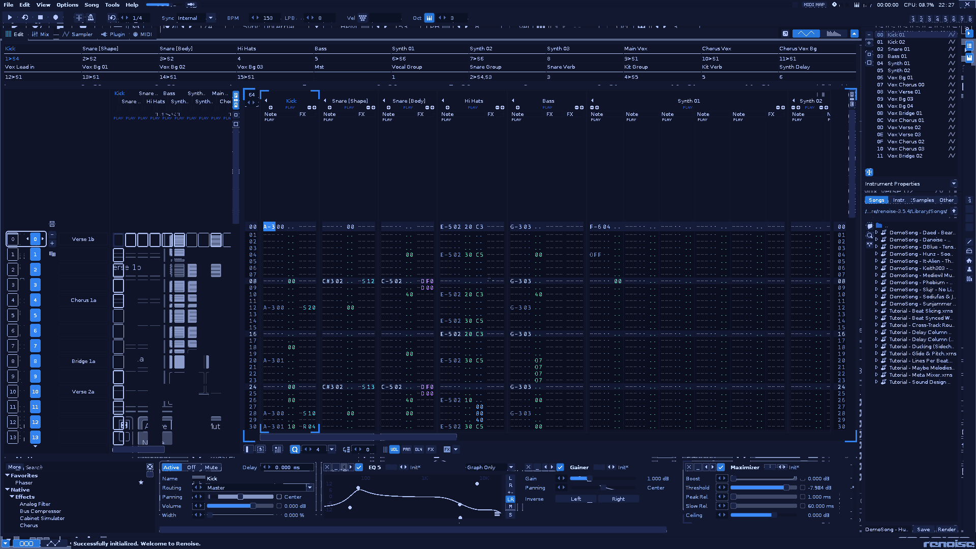 Pattern Editor preview of Midnight