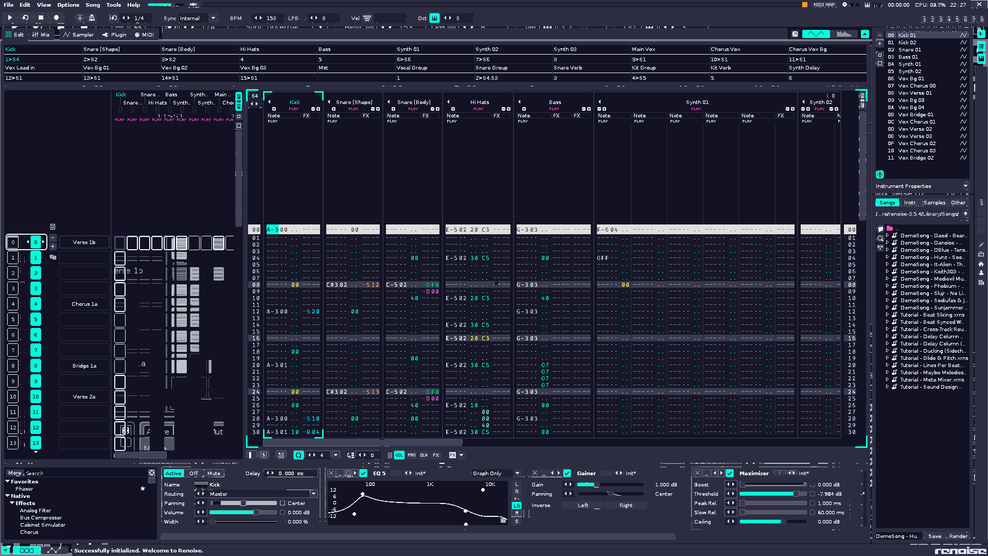 Pattern Editor preview of Neon Void