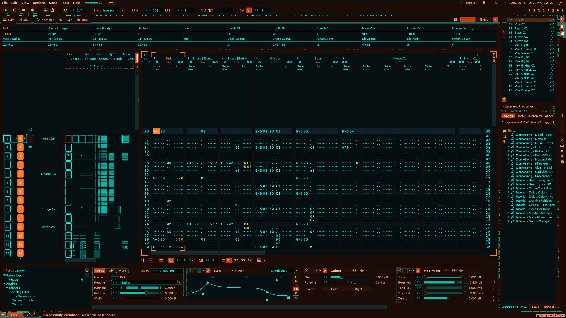 Pattern Editor preview of Nocturne