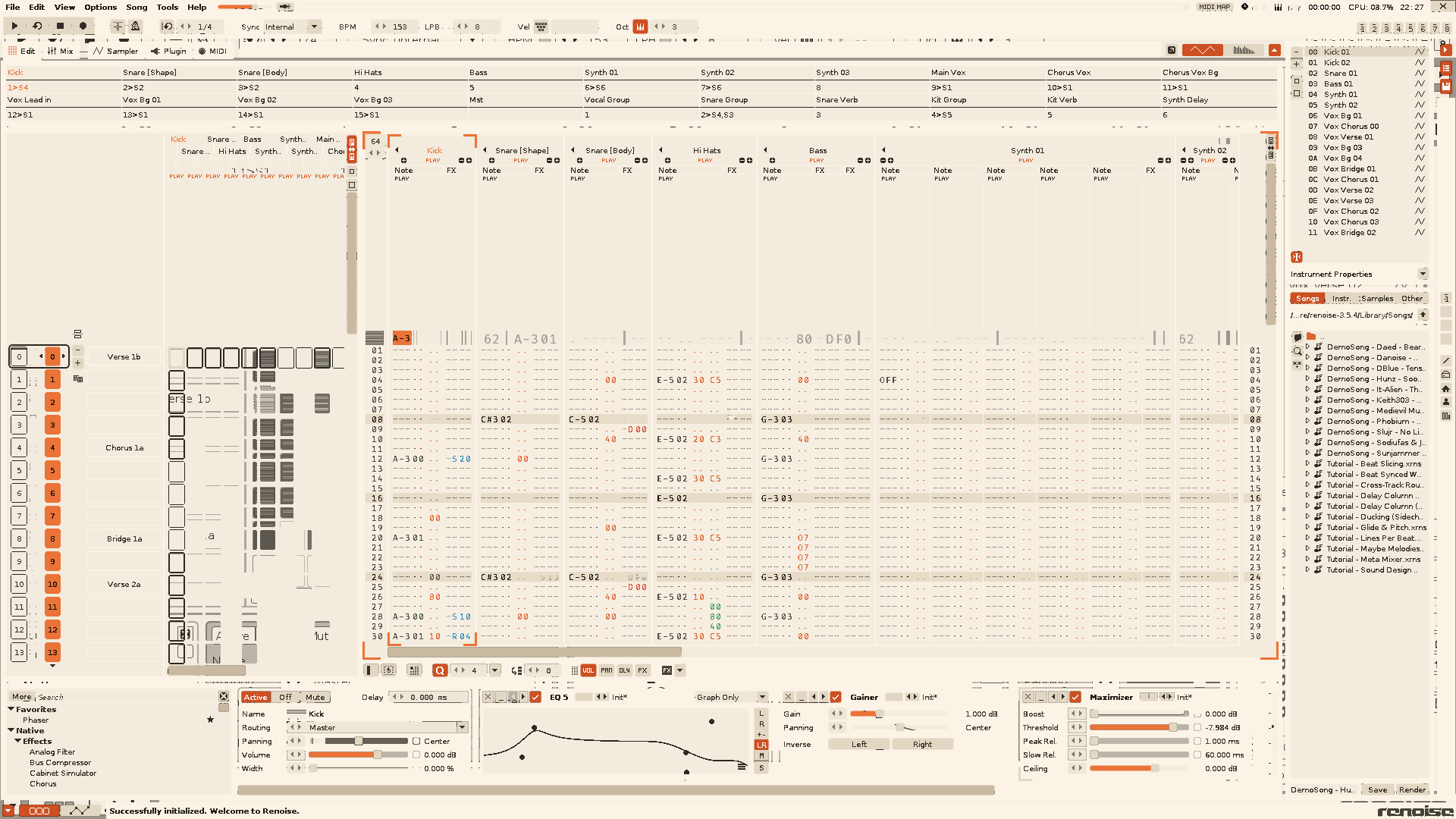 Pattern Editor preview of Yaru Light Punchy